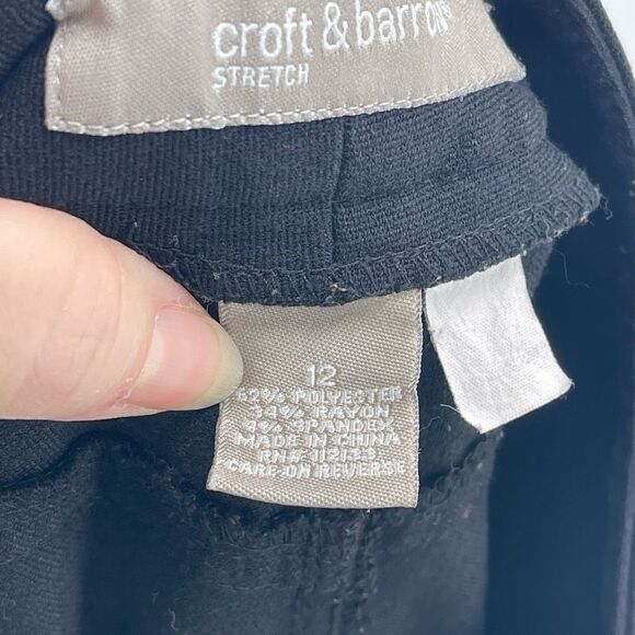 Croft & Barrow Women's Classic Stretch Blend Straight Leg pants trousers slacks - Picture 3 of 10